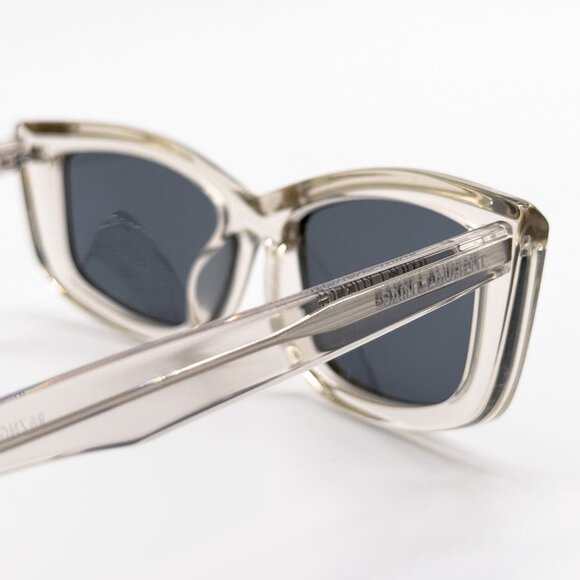 NEW SAINT LAURENT SUNGLASSES SL658 003 TRANSPARENT GRAY WOMEN EYEWEAR SL 658 003 main image 8